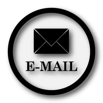 E-mail icon. Internet button on white background.. Stock Illustration