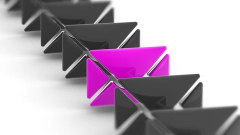 E-mail icon. Looping footage with 4k resolution and encoder Prores 4444. Stock Footage 95020280