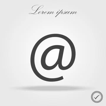 E-mail icon vector, flat design best vector icon Stock Illustration