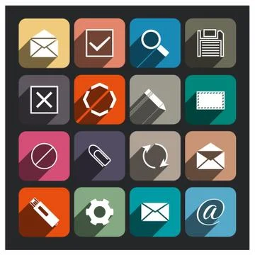 E-mail icon, vector illustration. Stockillustratie