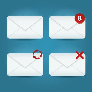 E-mail icons Stock Illustration