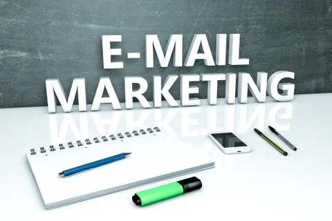 E-Mail Marketing text concept Stock Photos