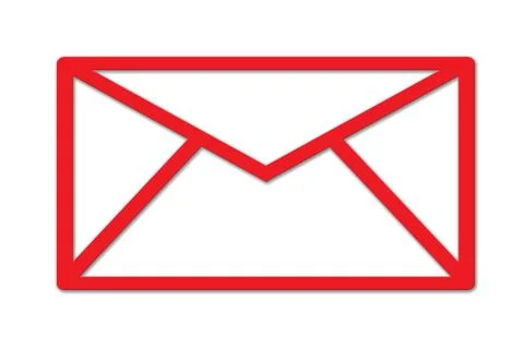 E-mail or Electronic mail sign or shape isolated. Illustrazione stock