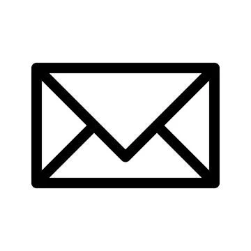 E-mail outlline icon. Vector graphics Stock Illustration