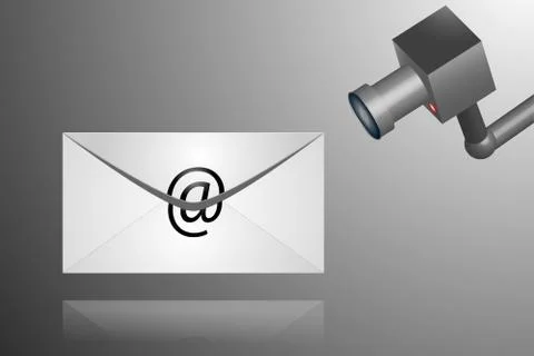 E-mail spy Stock Illustration
