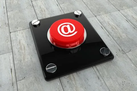 E-mail symbol button Stockillustratie