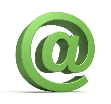 E mail symbol concept 3d illustration Stock Illustration