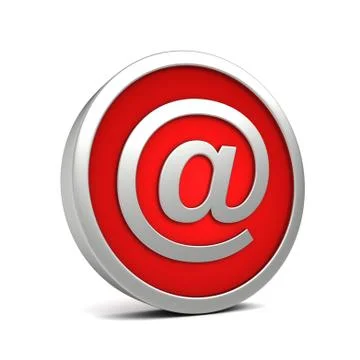 E mail symbol concept 3d illustration Stock Illustration