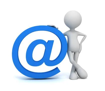 E mail symbol concept 3d illustration Stock Illustration