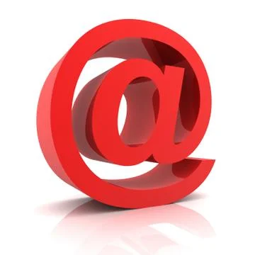 E mail symbol concept 3d illustration Stock Illustration