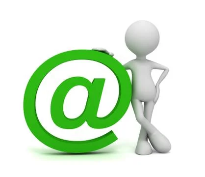 E mail symbol concept  3d illustration Stockillustratie