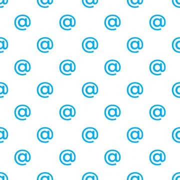 E-mail at symbol Seamless Pattern. Ornament can be used for Gift wrapping pap Stock Illustration