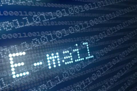 E-mail text abstract concept Stock Illustration