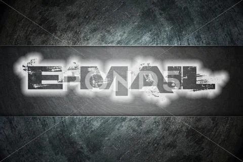 E-mail text on background: Graphic #42292857