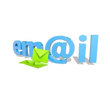 E-mail text Stock Illustration