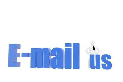 E-mail us symbol Illustrazione stock