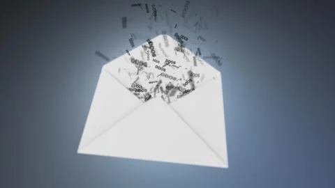 E-mail virus. Ddos attack via the global network. Illustrazione stock