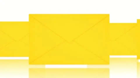 E mail on white background Stock Footage 12388208