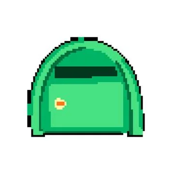 E mailbox mail pixel art vector illustration Stock Illustration