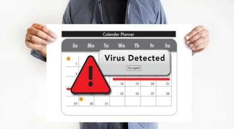 E-mails Hacked Warning Digital Browsing and virus Stock Photos