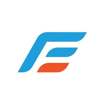 E or EF  letter icon vector illustration  concept  design template Stock Illustration