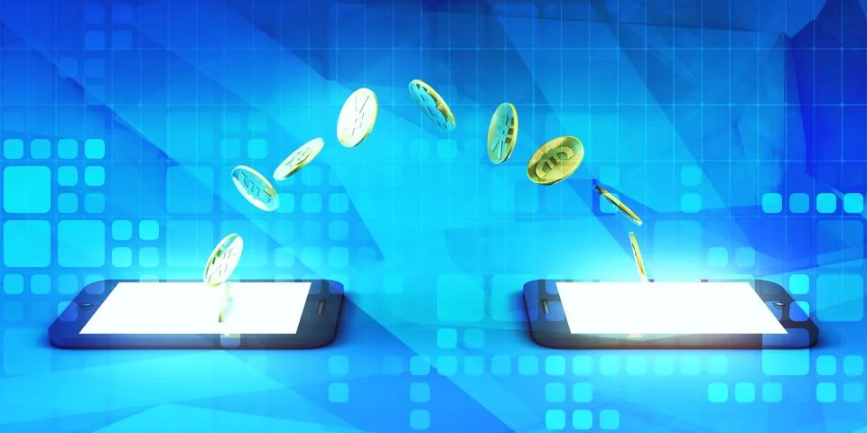 E-Payment App Illustrazione stock