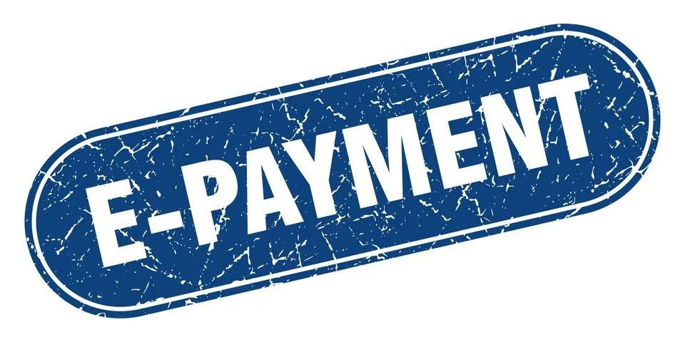 E-payment sign. e-payment grunge blue stamp. Label Stock Illustration
