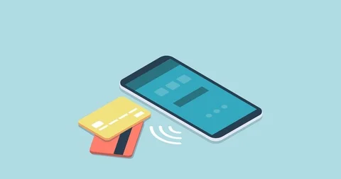 E-payments and transactions on mobile devices Stock Footage 91288883