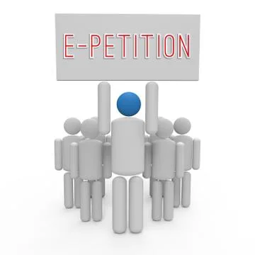 E-Petition Stock Illustration