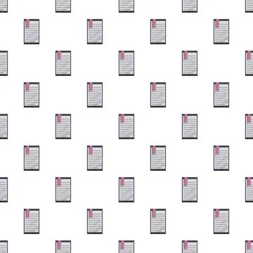 E reader devices displaying books seamless pattern background Stock Illustration