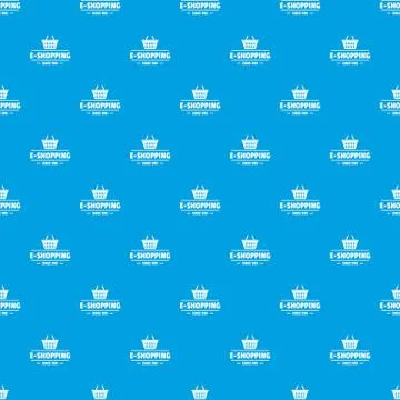 E shipping pattern seamless blue Illustrazione stock