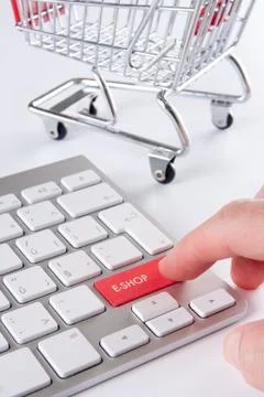 E-shop concept Stock Photos