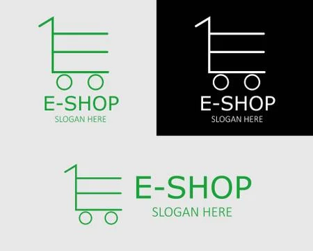 E-shop logo Stock Illustration