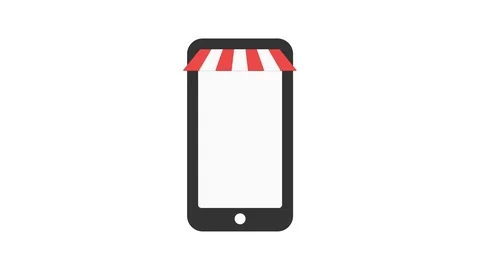 E-Shop in a smartphone. E-commerce shopping concept. Vidéo 100825600