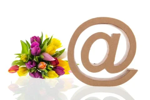 E-sign for e-mail Foto stock