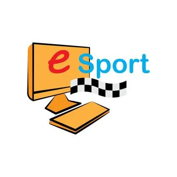 E sport logo Stock Illustration
