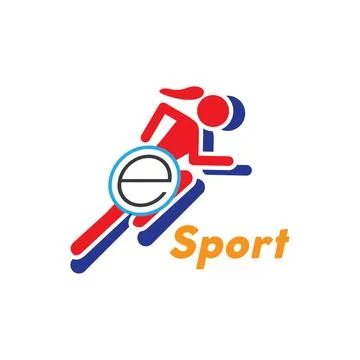 E sport logo Stock Illustration