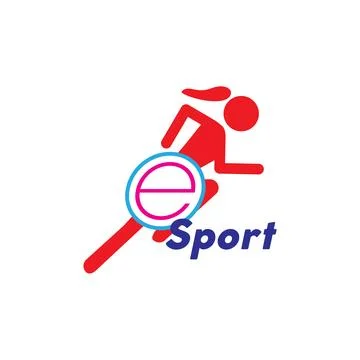 E sport logo Stock Illustration