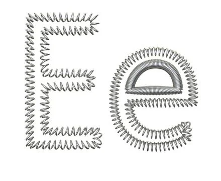 The "E" of a spring Stock Illustration