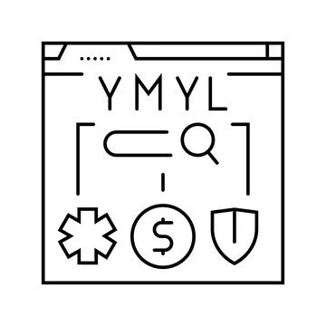 E-a-t expertise authoritativeness trustworthiness line icon vector illustrati Stock Illustration