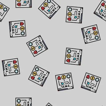E-a-t expertise authoritativeness trustworthiness vector seamless pattern Stock Illustration