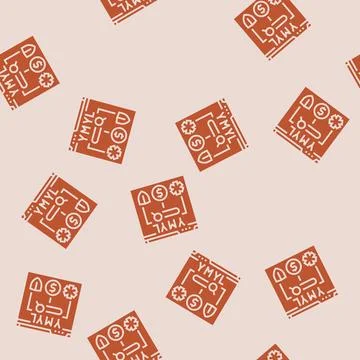 E-a-t expertise authoritativeness trustworthiness glyph seamless pattern Stock Illustration