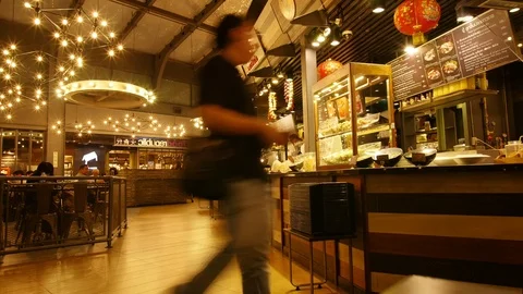 E Time lapse Thai soup kitchen in Bangkok 4K Stock Footage 107412855