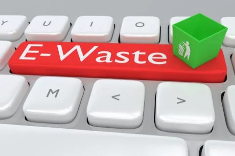 E-Waste concept Stock-Illustration