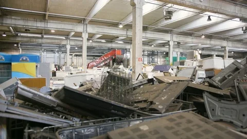 E-Waste Ready to Recycle Stock-Footage 77743025