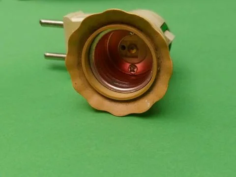 E27 Screw Light Bulb Socket Adapter with Power Switch Plug Stock Photos