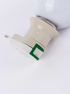 E27 socket adapter angled view 写真素材
