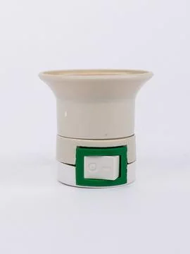 E27 socket adapter front angled 写真素材