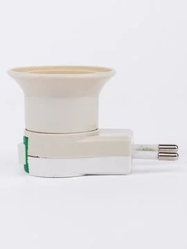 E27 socket adapter side view Stock Photos