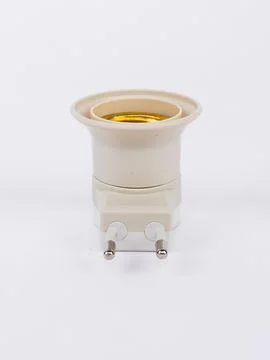 E27 socket adapter top view Foto stock